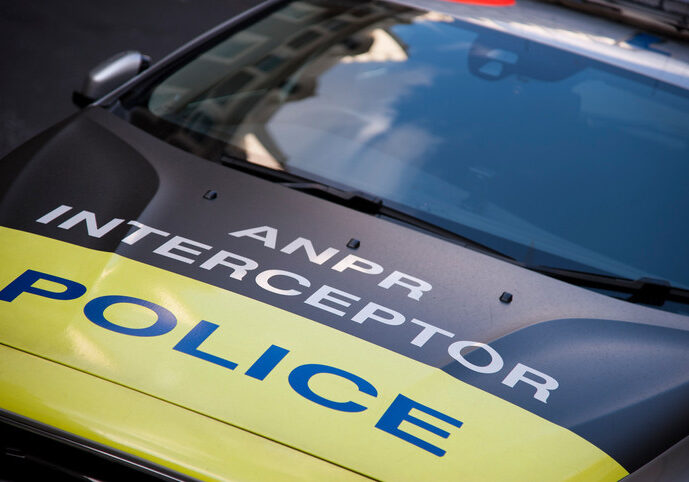 Police car in London, England, UK